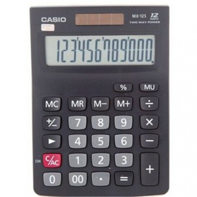 卡西欧(CASIO) MX-12S 商务计算器 小型机 黑