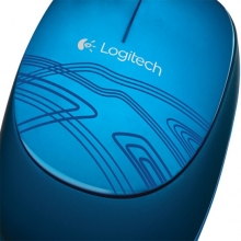罗技（Logitech）M105 台式笔记本USB办公有线鼠标 蓝色（10个/箱）